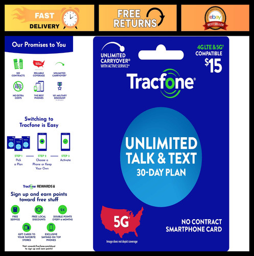 Unlimited talk text plan - $15,