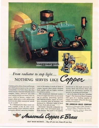 1945 annaconda copper flathead - 1945,
