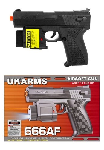 Spring black airsoft - 6.5",