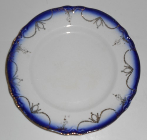 Flow blue imperial china bread - flow,