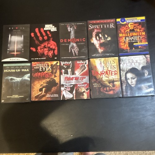 Horror movie lot dvds used - horror, 10