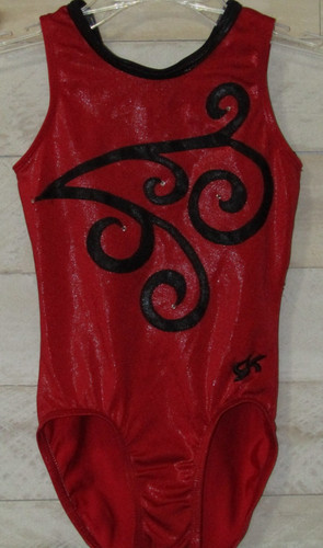 Elite leotard red black - red,