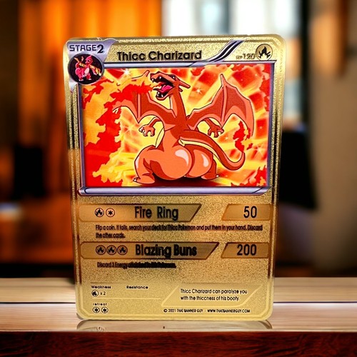 Charizard gold metal pokemon - charizard,