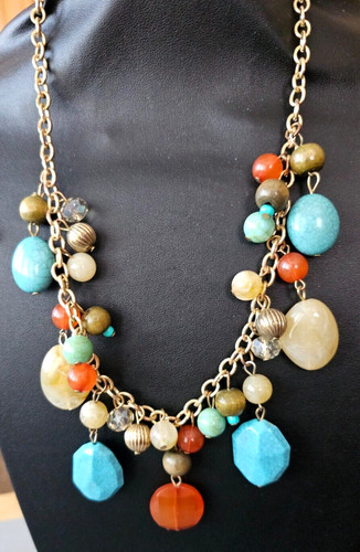 Gold tone multi color - gold,