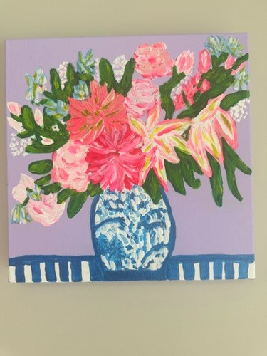 Original abstract flowers - original,