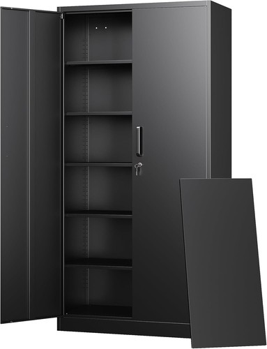 Tall metal storage - metal, cabinet
