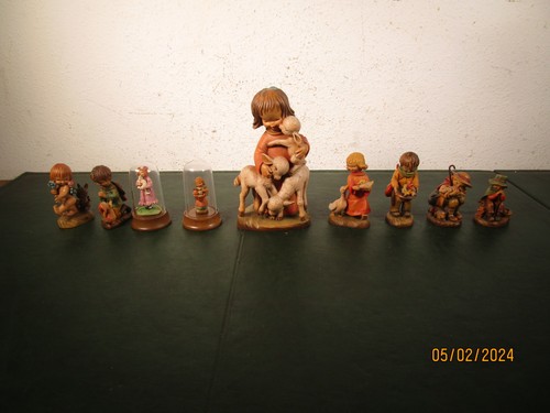 9pc vintage anri hand carved - anri,