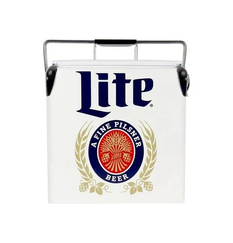 Miller lite cooler ice - lite, chest