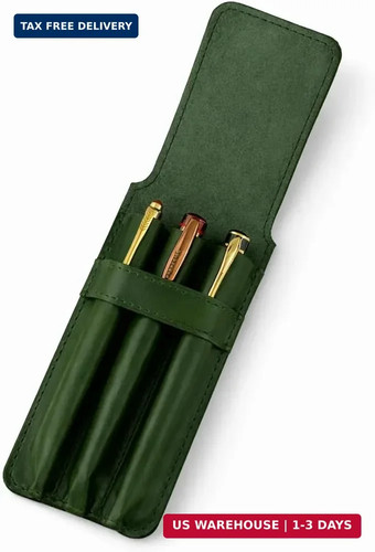 Genuine leather pen case - pen, 3