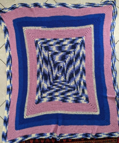 Handmade crochet knit afghan - crochet,