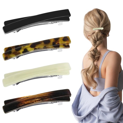 4pcs french barrette hair - barrette,