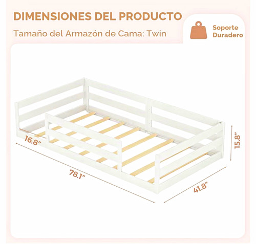 Montessori floor bed frame - montessori,