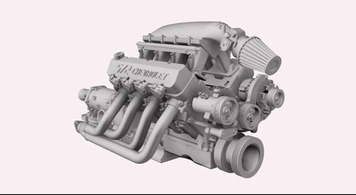 Resin chevy 572 - 1/25,
