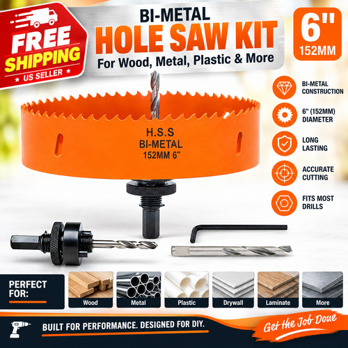 Inch hole saw for - 6,