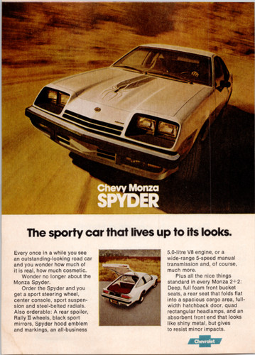Chevy monza spyder vega - vega, gt