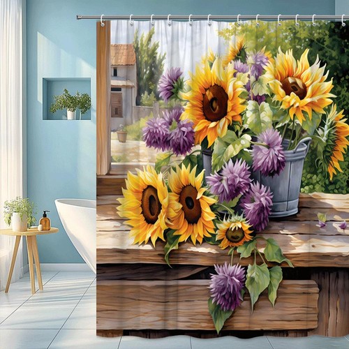 Sunflower floral shower - floral,