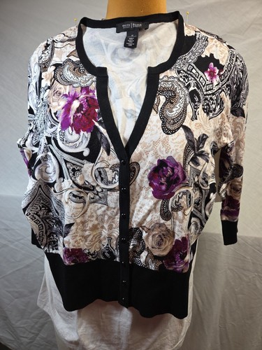 Women sweater cardigan white - sweater,