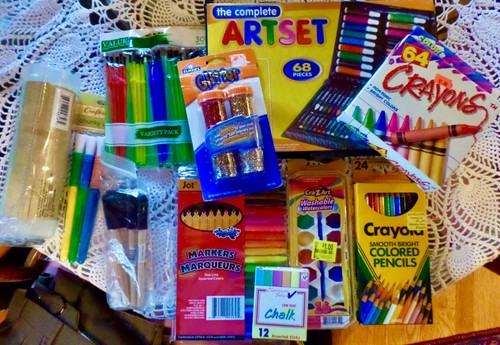 Large mixed craft supplies - large, lot