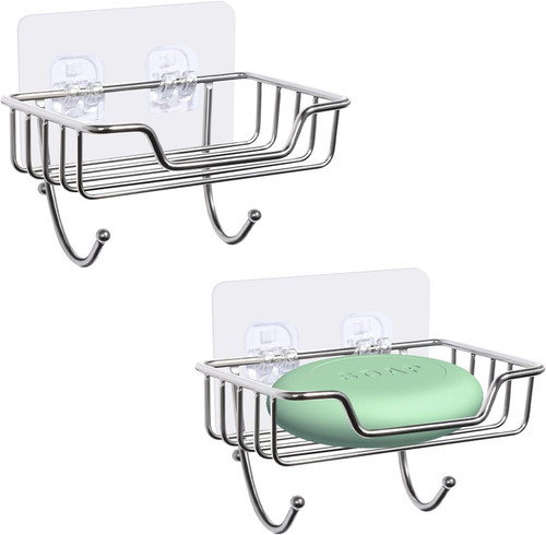 2pcs soap holder stainless - 2pcs,