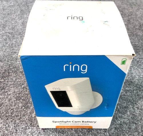 Ring spotlight cam wired white - spotlight,