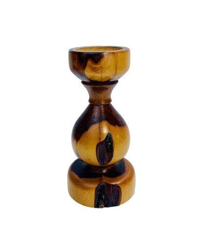 Handmade turned cedar wood - handmade,