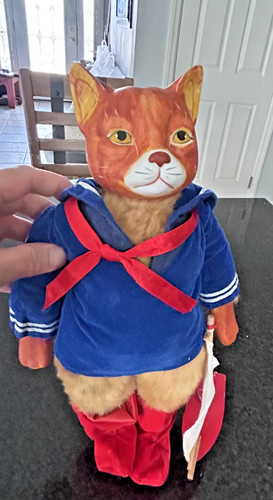 Vintage cat doll puss - puss, in
