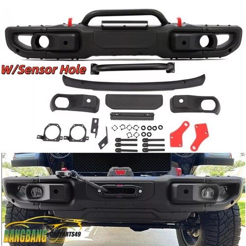 Steel front bumper - kit, for