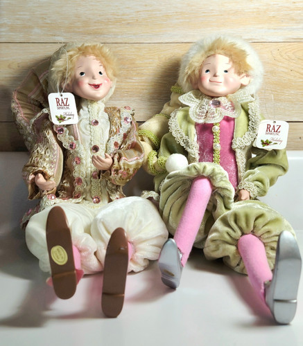Raz imports elves posable - raz,