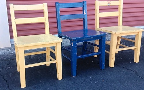 Vintage solid oak childs - solid,