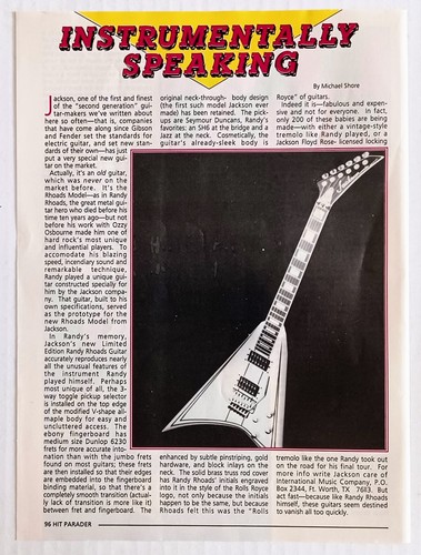 Charvel jackson randy - jackson,