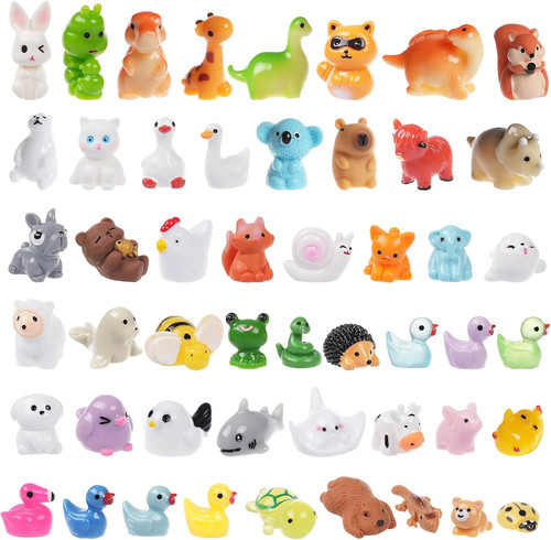 50pcs mini resin animals - resin,