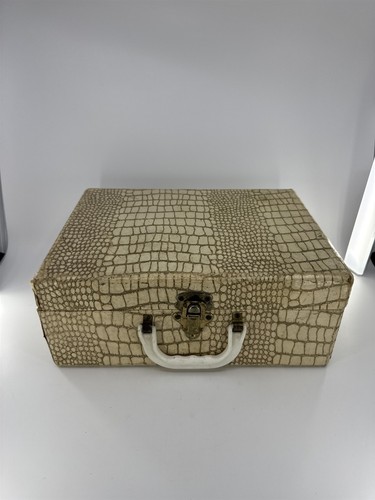 Vintage white beige faux - white/beige,