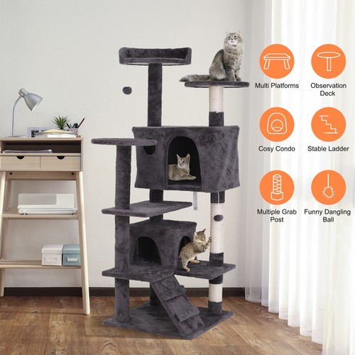 Sturdy cat tree tower - 55",