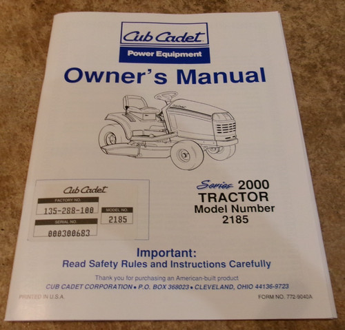 Vintage cub cadet - cub,