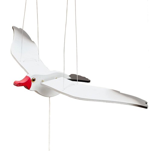 Wooden flying seagull - wooden,