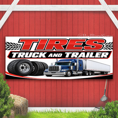 Tires truck and trailer - truck, indoor