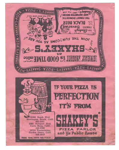 Shakeys pizza restaurant table - pizza,