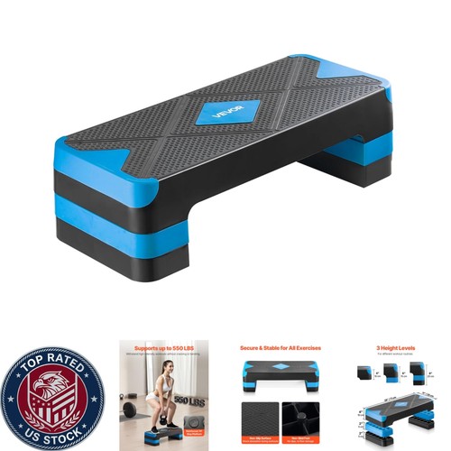 Non slip aerobic stepper with - non-slip,