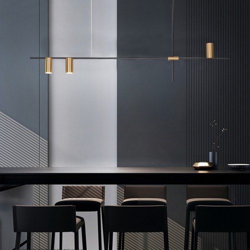 Modern linear chandelier - modern,