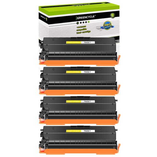 4pk tn436 yellow toner - yellow,