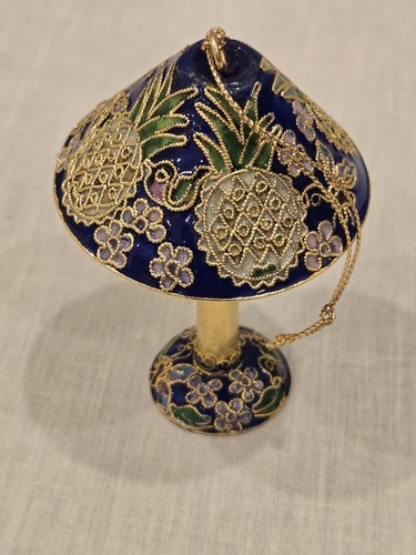 Vtg table lamp cloisonné - ,