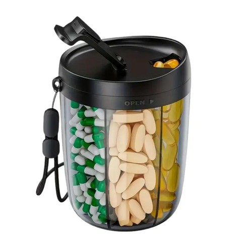 Large pill dispenser with - pill,