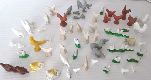 Vtg plastic animals country - animals,