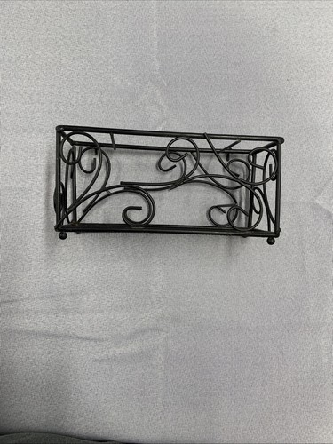 Black metal utensil caddy with - black,