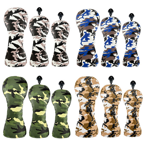 Camouflage leather golf head - golf,
