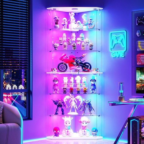 Corner glass display - corner, w/