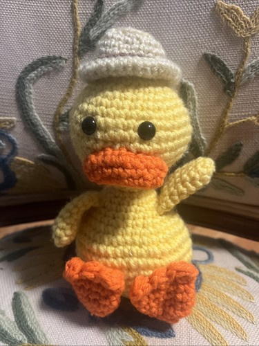 Handmade crochet duck - handmade,