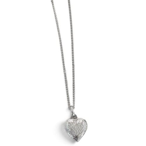 Tiny sterling silver heart - tiny,