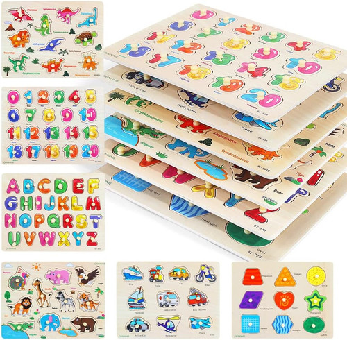 Grinnnie wooden peg puzzle - grinnnie,