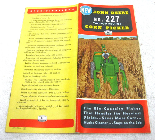 Vintage 1953 john deere - john,
